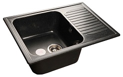 Granfest Мойка кухонная Standart GF-S645L Черный – фотография-1